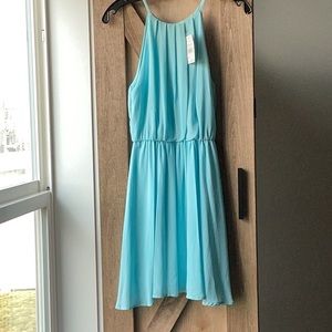 Light Blue Lush Mini Dress
